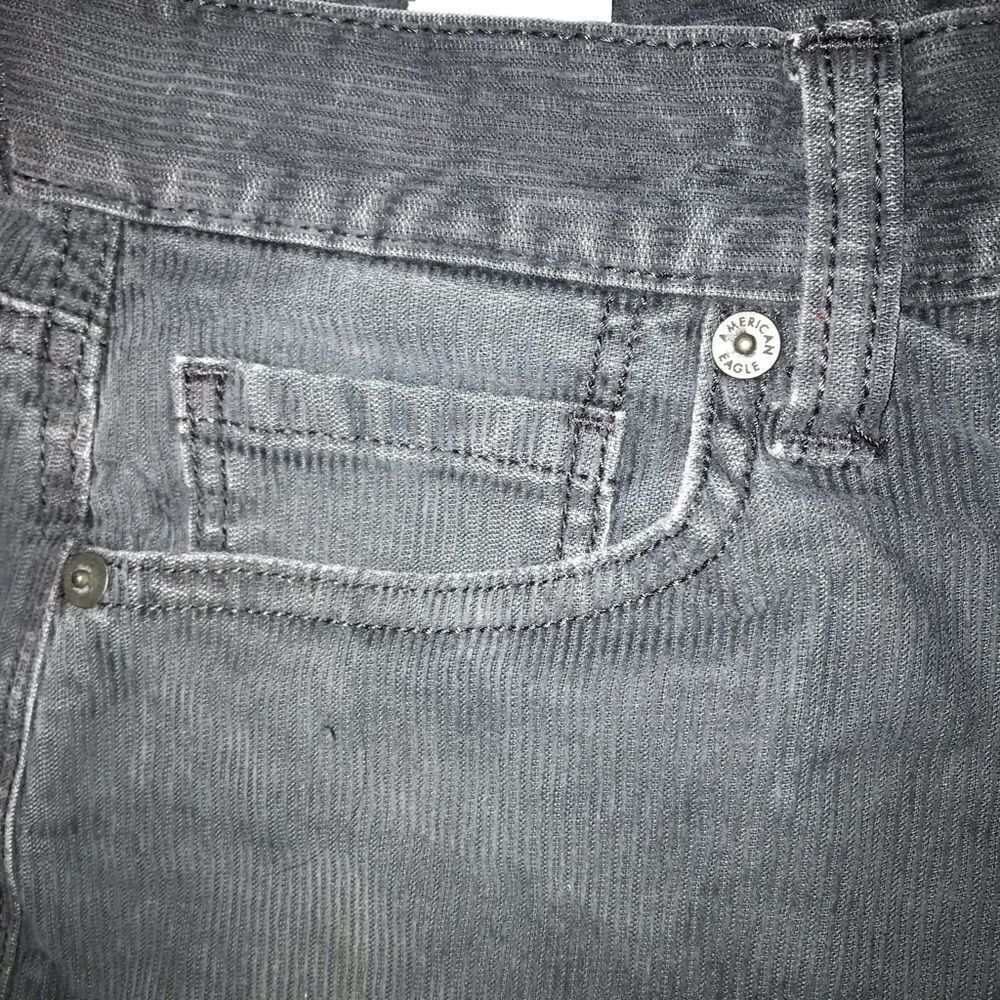 American Eagle Dark Grey Mom Jean - Picture 4 of 16